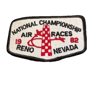 VTG 1982 National Championship Air Races Reno Nevada Airplane Pylon Racing Patch